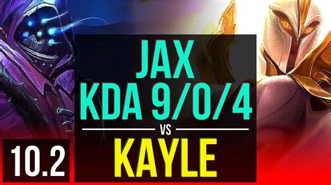 Jax Vs Kayle Top 3 Early Solo Kills Kda 904 Legendary Korea