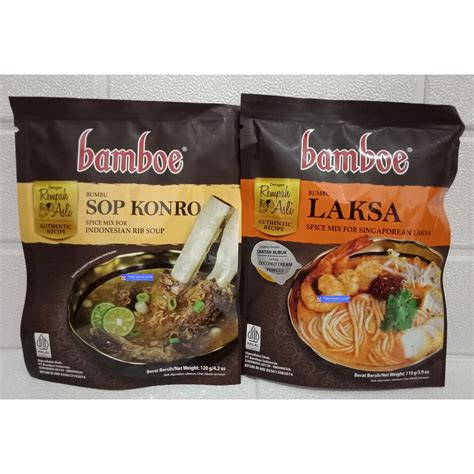 Jual New Bamboe Laksa Sop Konro Bamboe Bumbu Opor Kare Mie