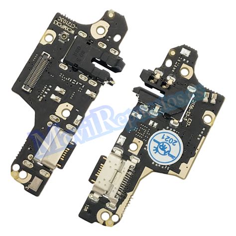 Placa De Conector De Carga Usb Tipo C Con Micr Fono Y Jack De Audio