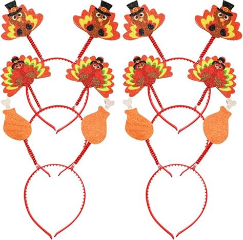 Amazon WODMAZ 6PCS Thanksgiving Turkey Headband Turkey Drumstick