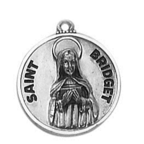 Creed® Sterling Patron Saint Bridget Medal, Devotional Items: Autom