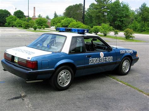 Georgia State Patrol 1991 Gsp Ssp Mustang Police Cars Old Police