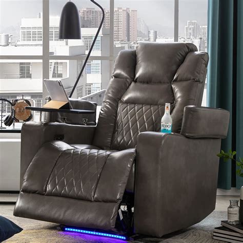 Kadyn Power Motion Recliner, Metal Recliner Chair with USB Charging ...