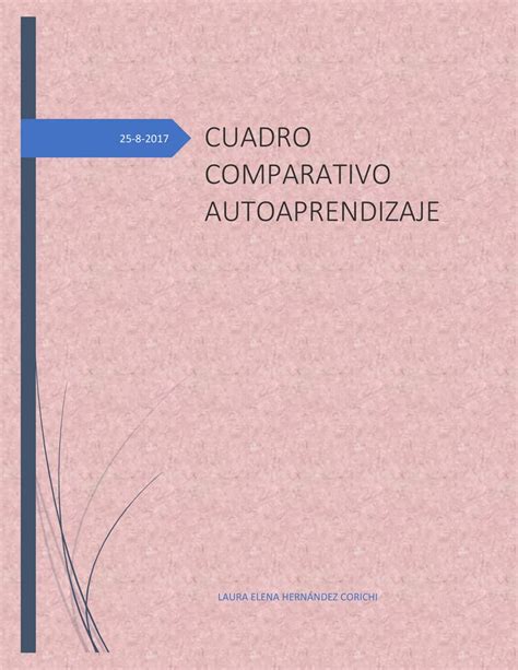 Cuadro Comparativo Autoaprendizaje By Laura H Cory Flipsnack