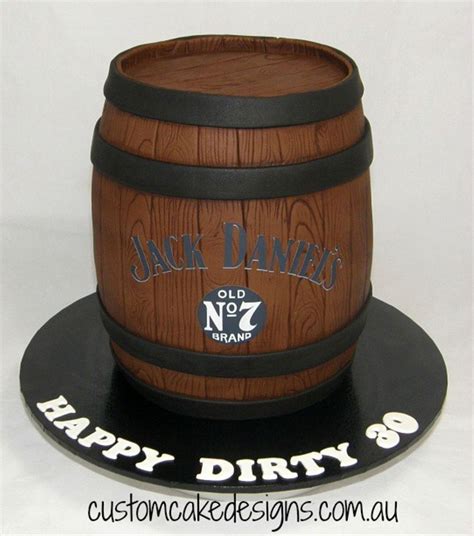 Jack Daniels Barrel Cake