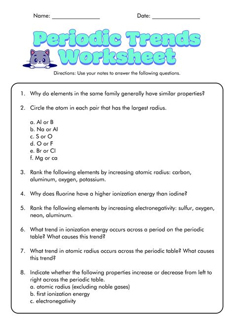 Periodic Table Activity Worksheet – Ame.my.id