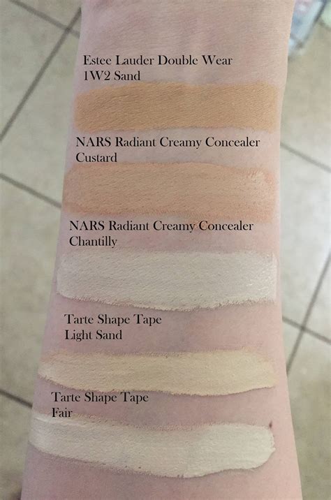 Tarte Shape Tape Swatches - Light Sand & Fair : MakeupAddiction