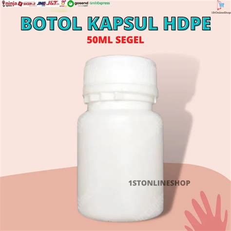 BOTOL KAPSUL 60 ML ESTER 60ML PUTIH OBAT SEGEL Lazada Indonesia