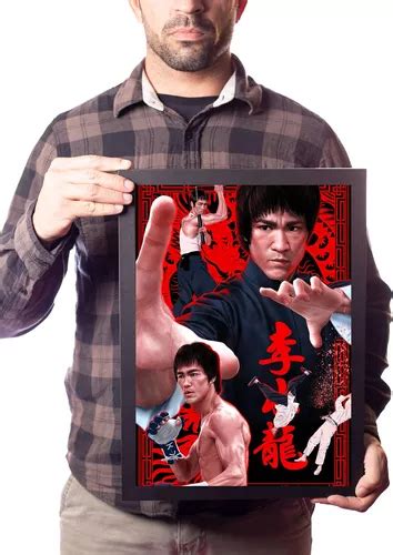 Quadro Bruce Lee Opera O Drag O Arte Marcial Kung Fu Parcelamento