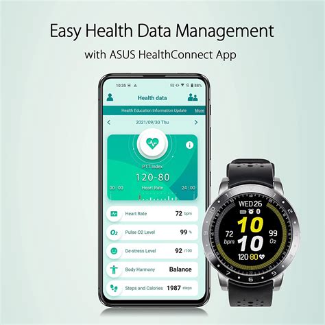 ASUS VivoWatch 5 (HC-B05) Intelligent Wearable smartwatch for Heart ...