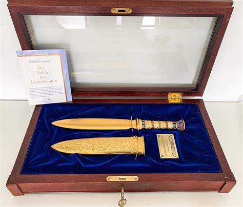 Franklin Mint The Golden Dagger Of King Tutankhamun 24 Carat Gold