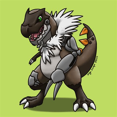 Tyrunt Evo Digimon by SaryTheWolf on DeviantArt