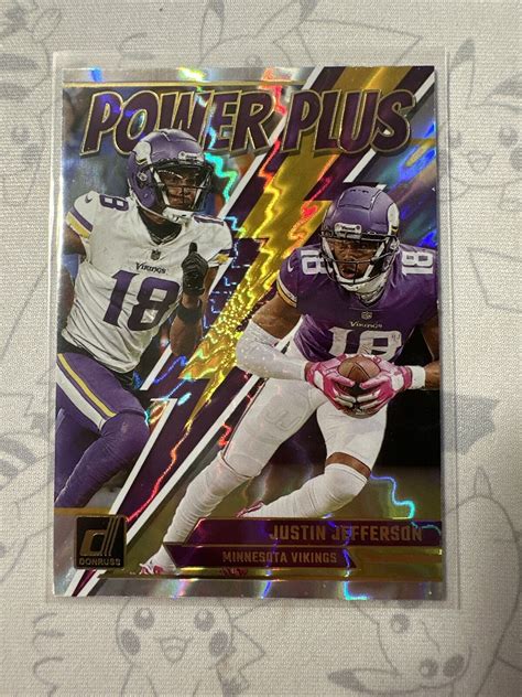 Panini Donruss Justin Jefferson Pp Power Plus Ebay