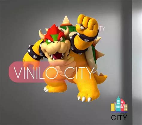 Bowser Mario Bros En Vinil Adhesivo Mod A95 Envío gratis