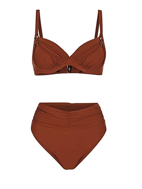 Bikini Met Broekje In Hoger Model Opera Bruin Aanbieding Bij Klingel