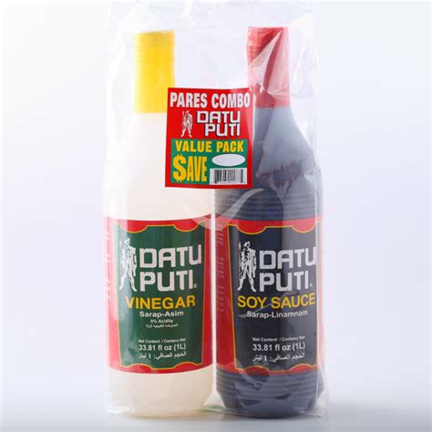 Datu Puti Value Pack 1l Vinegar1l Soy Sauce Masagana Oriental