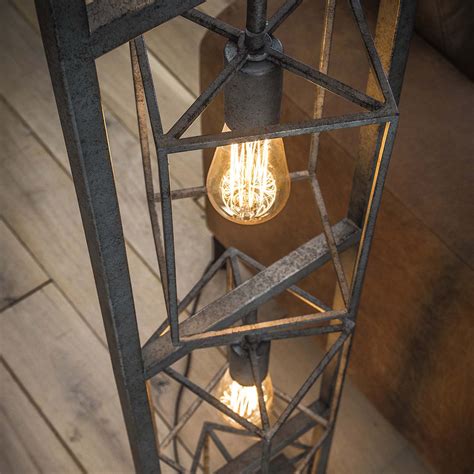 Lampadaire Industriel En M Tal Argent Lampes Jimmy