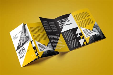 Free Z Fold Brochure Mockup Psd Set Good Mockups