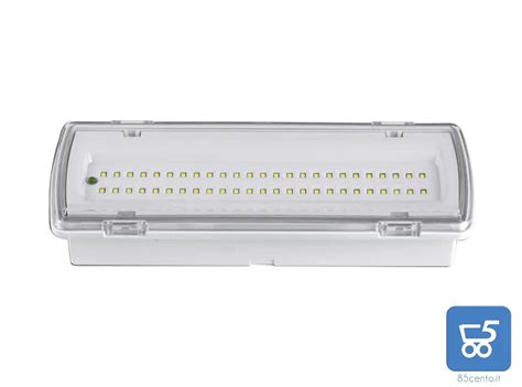 Lampada Plafoniera Di Emergenza LED Da Incasso A Parete 4W 6500K 406