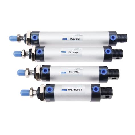 1pc MAL Type 25mm Bore Pneumatic Air Cylinder 25 50 75 100mm Stroke