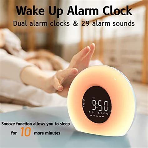 Wake Up Light Sunrise Alarm Clock With Sunrise Sunset Simulation 25