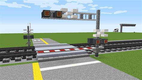 Minecraft Cantilever Signal Railroad Crossing Tutorial