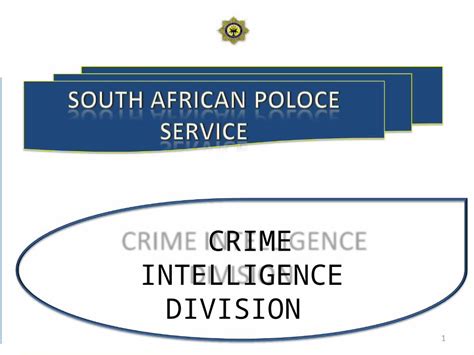 Ppt Crime Intelligence Division 1 Table Of Content Introduction Mandate Of Crime Intelligence