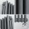 Milano Windsor Anthracite Traditional Vertical Electric Triple Column