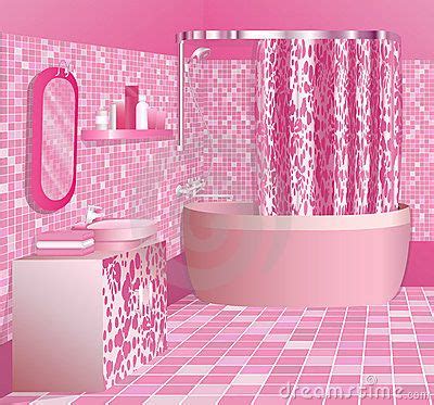 Luxury Pink Bathroom With Hot Pink Accents