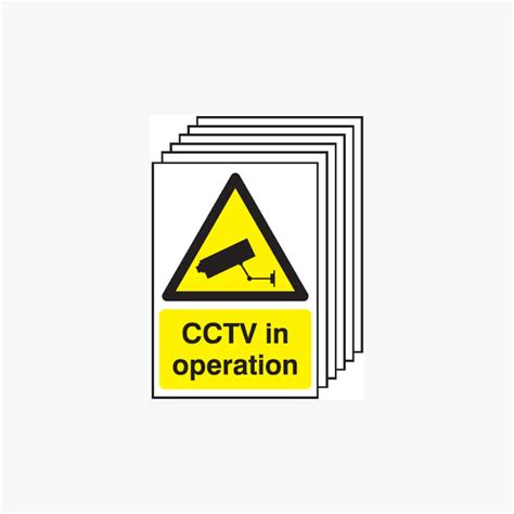 Cctv In Operation A Multipack Safety Signs