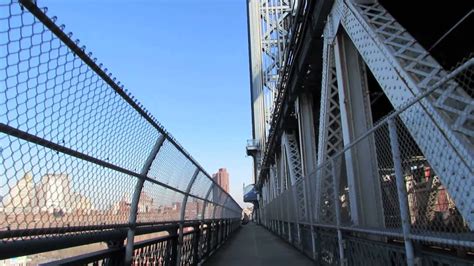 A Walk Across The Manhattan Bridge Youtube