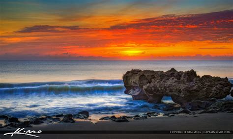 Wave Rush South Florida Beach Sunrise Hdr Photography By Captain Kimo