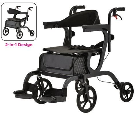 Nova Gemini Hybrid 2 In 1 Walker Rollator And Transport Chair Mobility