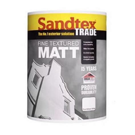 Sandtex Textured White Masonry Paint 6Lt** - TFM Farm & Country Superstore