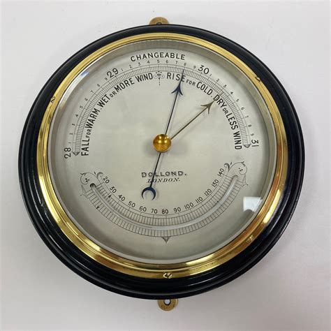 For Sale A Victorian Ebonised Aneroid Wall Barometer By Dollond Of