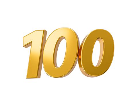 100 Percent Off On Sale Gold Percent 100th Anniversary Celebration 3d