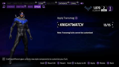 All Nightwing Suits In Gotham Knights Ranked