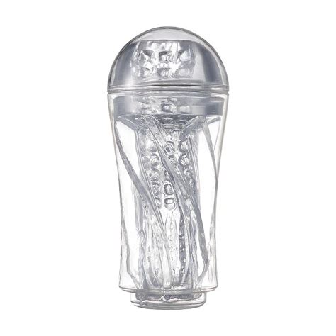 Masturbador Lanterna Transparente Formato Redondo Sex Shop Fascinação