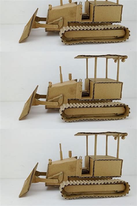 How To Make A Bulldozer Out Of Cardboard At Home Artofit