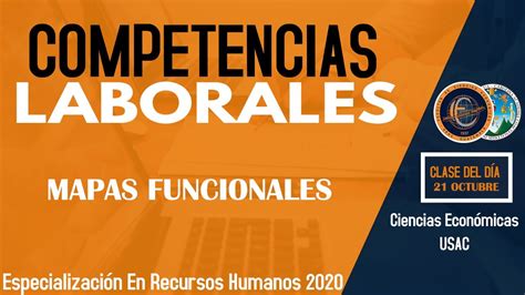 Competencias Laborales Mapas Funcionales Especializaci N En