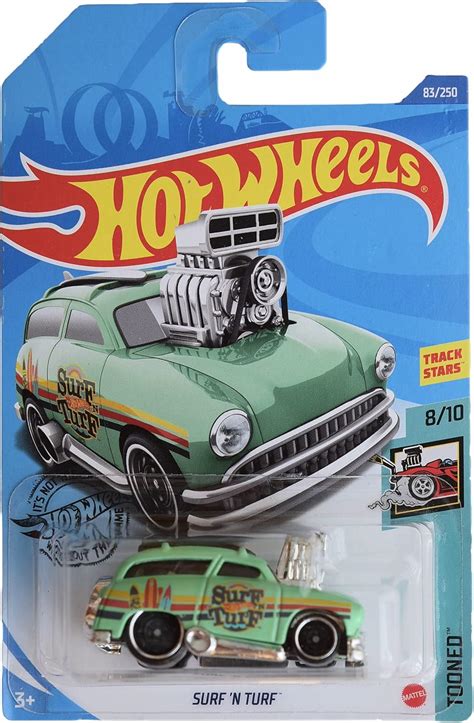 Amazon Hot Wheels Surf N Turf Green 83 250 Tooned 8 10 Toys Games