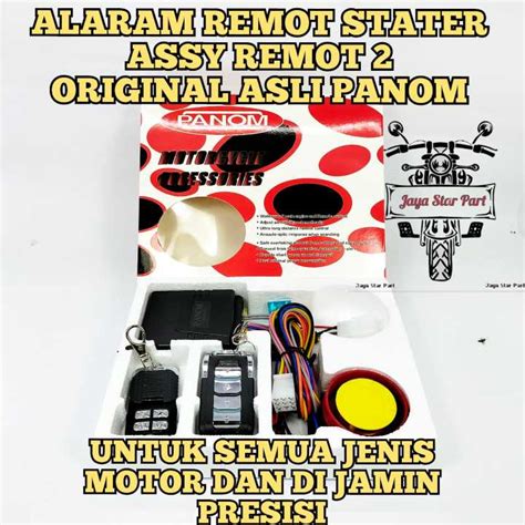 Asli Original Alarm Motor V Bisa Starter Remote Anti Maling Sensor