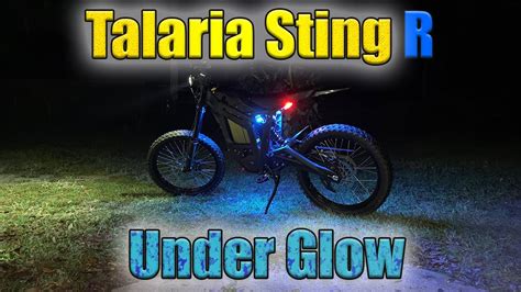 Talaria Sting R Mx Under Glow Install With Brake Light External