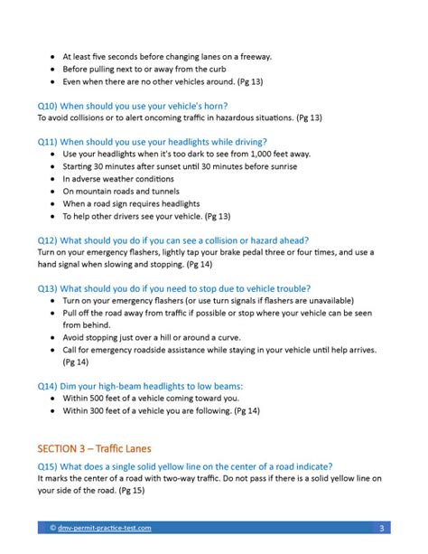 Ultimate California DMV Cheat Sheet DMV Permit Practice Test