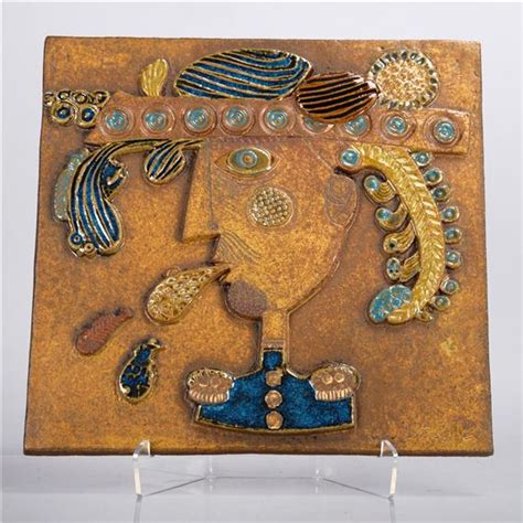 Stig Lindberg Stig Lindberg Wall Relief Stoneware S Stig Lindberg