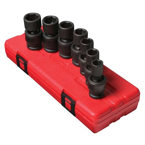 Sunex 1 2 In Drive Impact Socket Set 7 Piece SUN2655 The Home Depot