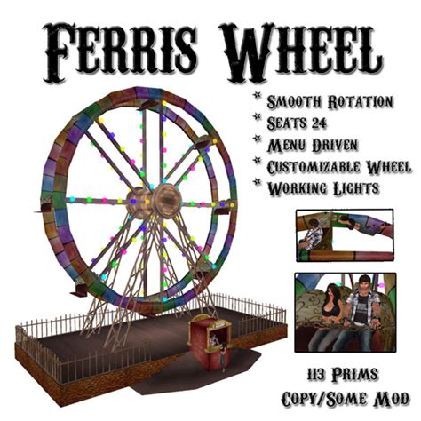 Second Life Marketplace - .:-CatniP-:. Carnival Ferris Wheel