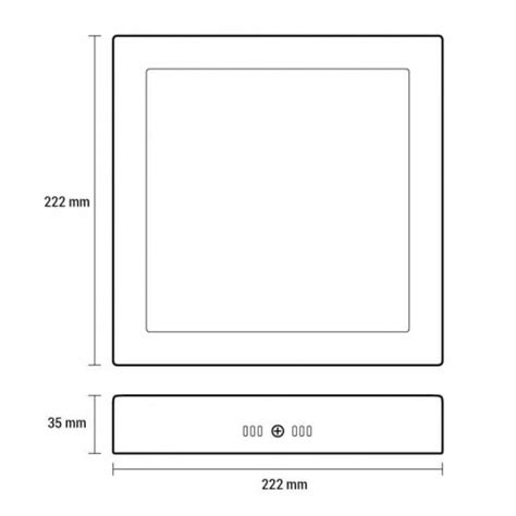 Led Panel Lampa W Toplo Bela Prosto Eurovik