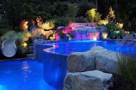 Relaxing and Beautiful Pool Waterfall Ideas