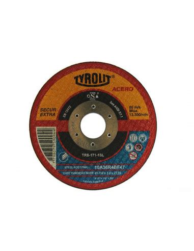 DISCO DE CORTE 114 X 3 2 Mm TYROLIT SECUR